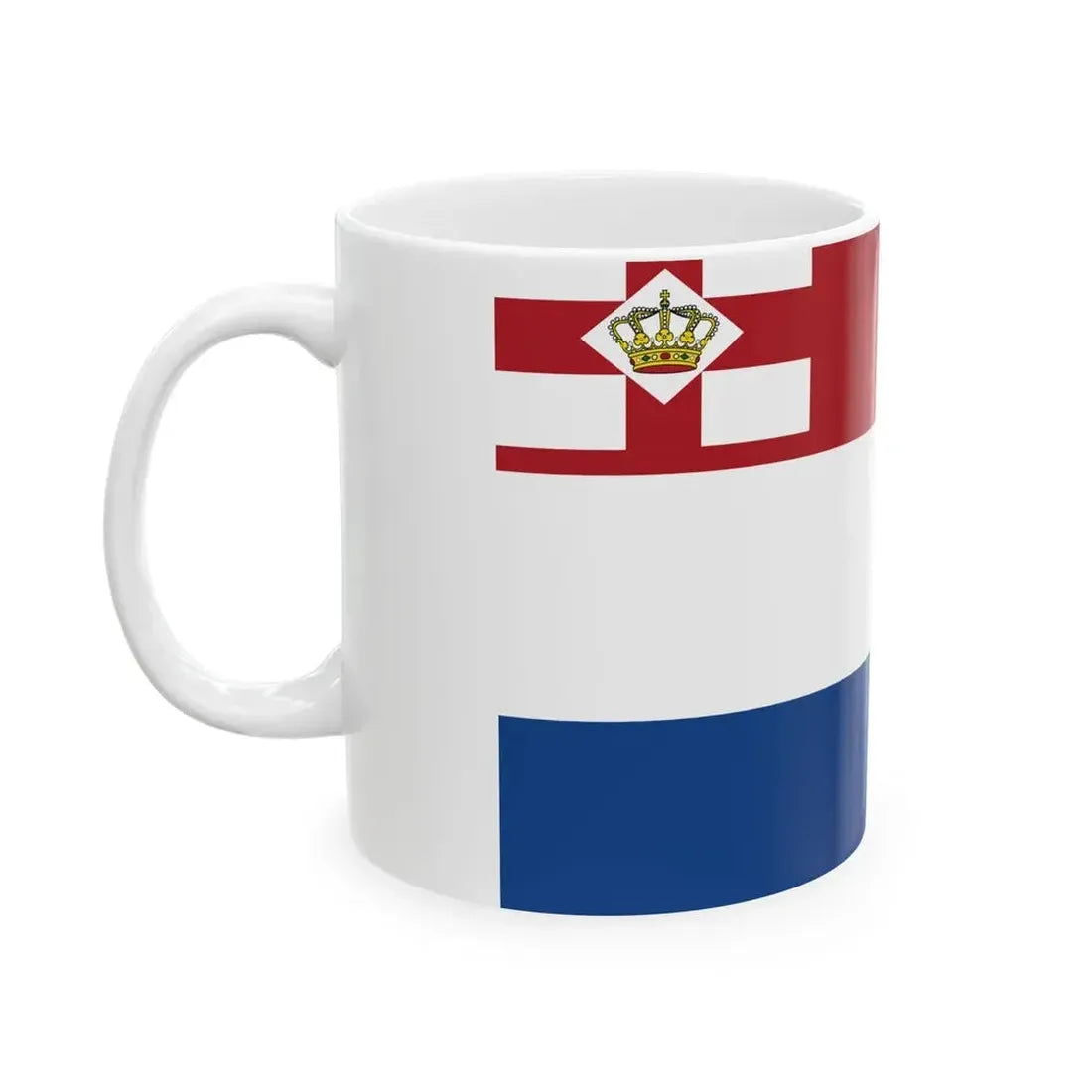 Ensign of Koninklijke Roei- en Zeilvereeniging De Maas (Netherlands) White Coffee Mug - Go Mug Yourself
