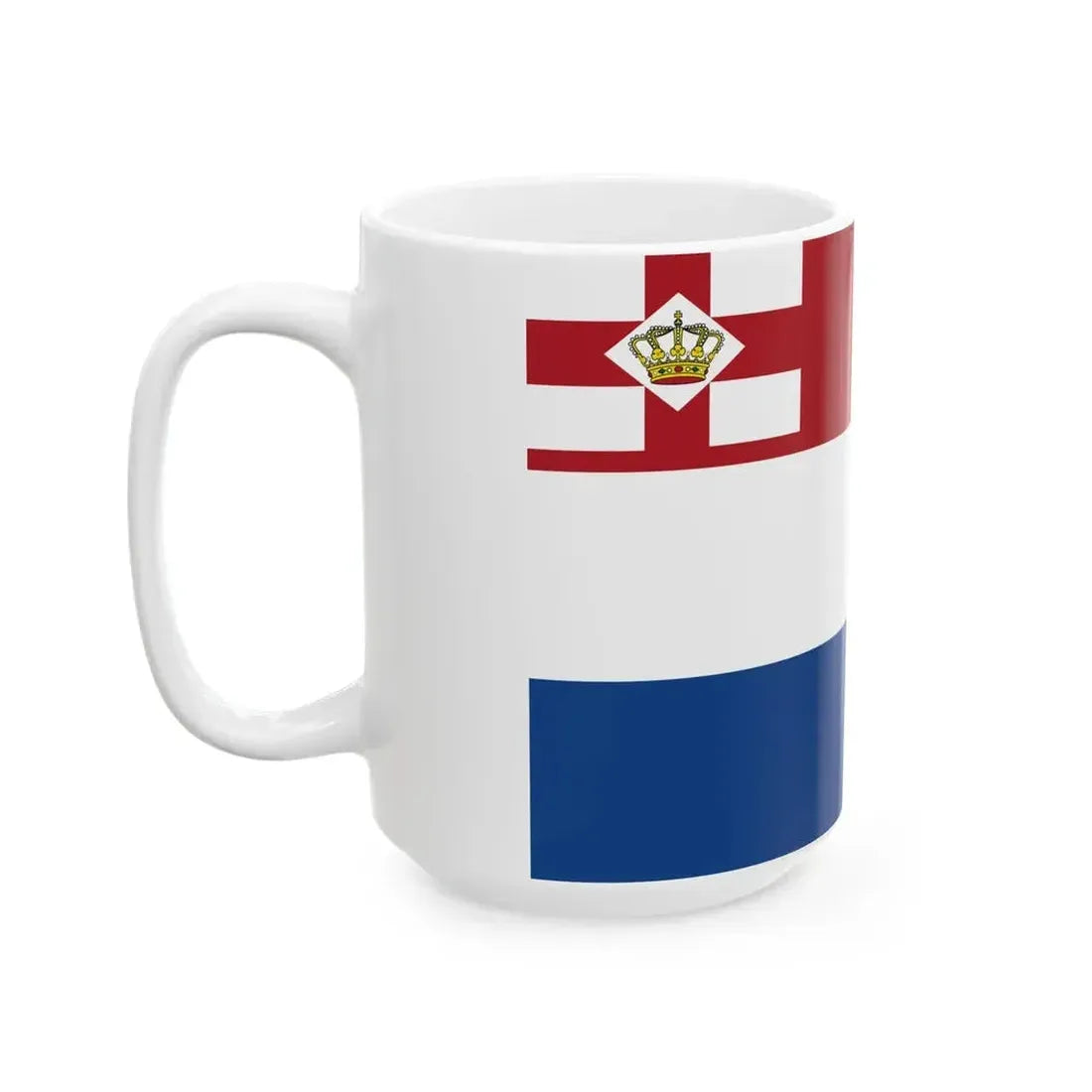 Ensign of Koninklijke Roei- en Zeilvereeniging De Maas (Netherlands) White Coffee Mug - Go Mug Yourself