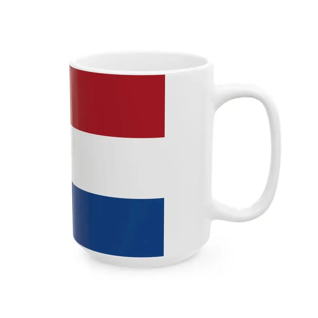 Ensign of Koninklijke Roei- en Zeilvereeniging De Maas (Netherlands) White Coffee Mug - Go Mug Yourself