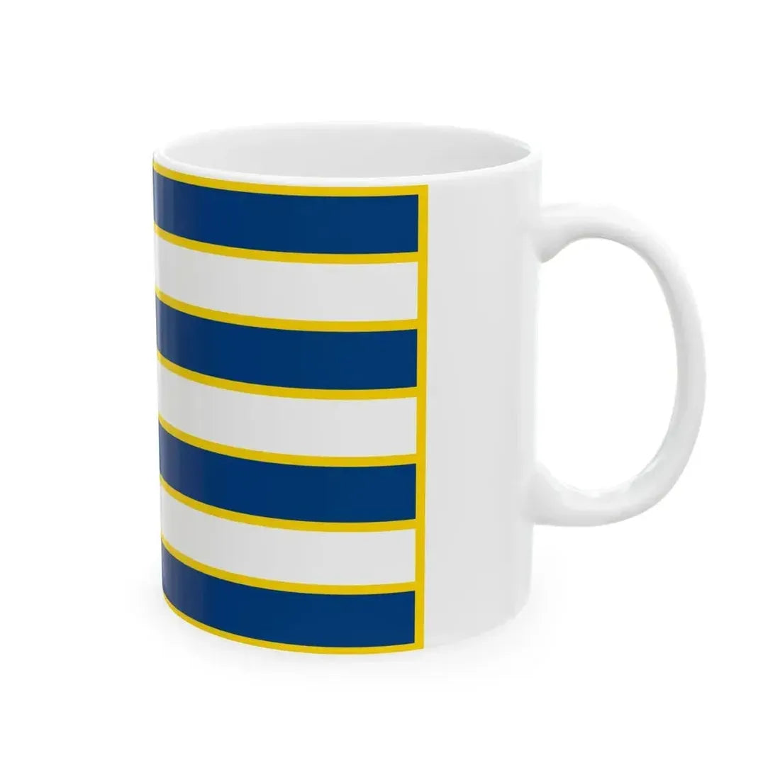 Ensign of Lake Balaton Shipping Ltd (Hungary) White Coffee Mug - Go Mug Yourself