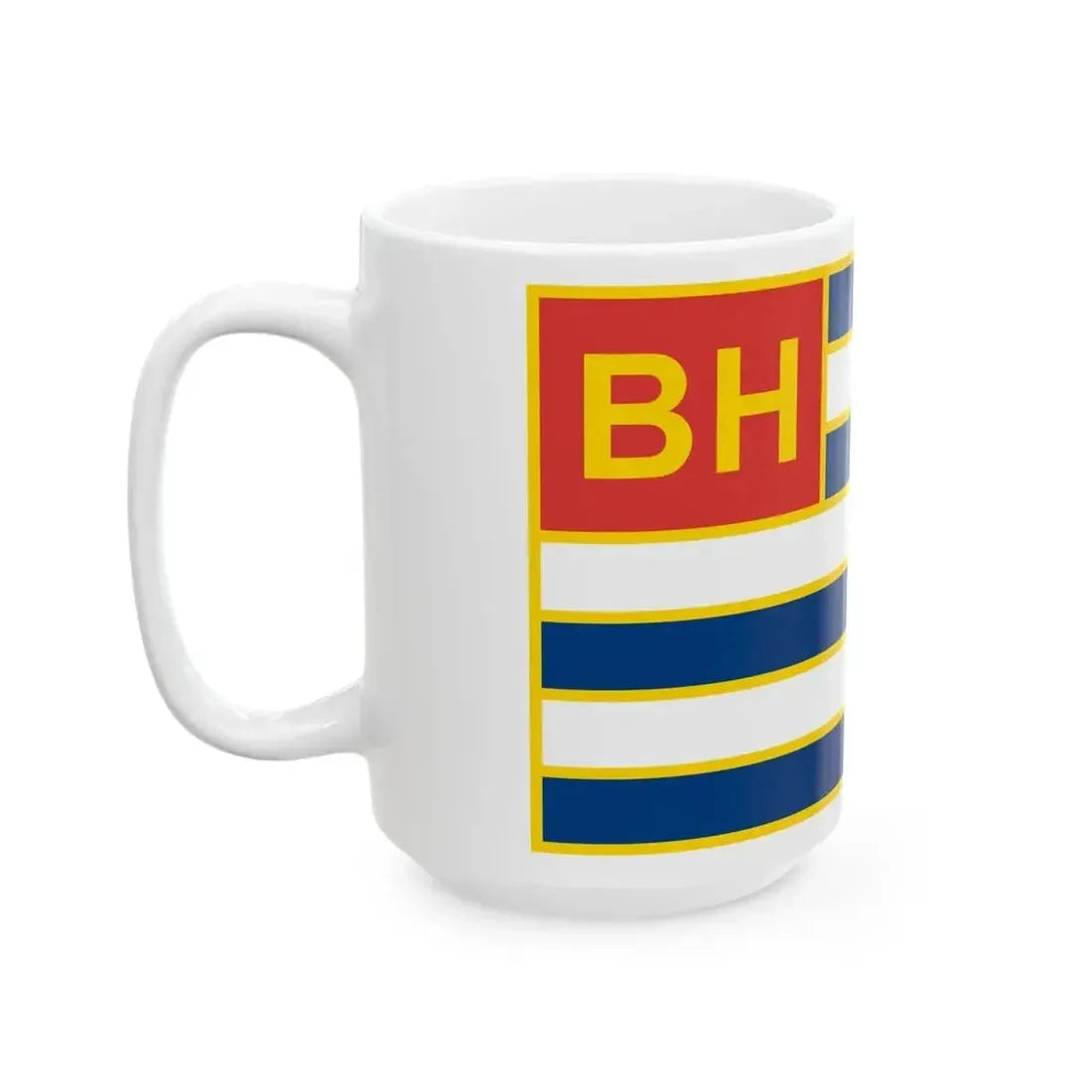 Ensign of Lake Balaton Shipping Ltd (Hungary) White Coffee Mug - Go Mug Yourself