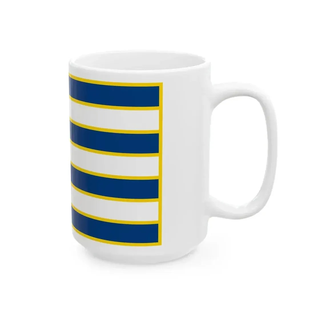 Ensign of Lake Balaton Shipping Ltd (Hungary) White Coffee Mug - Go Mug Yourself