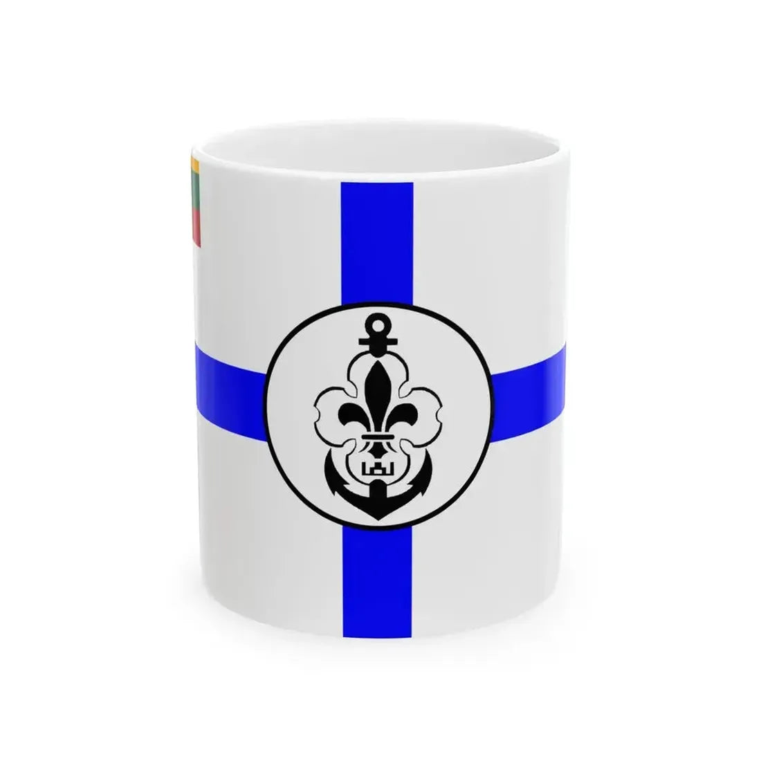 Ensign of Lithuanian Sea Scout (Lithuania) White Coffee Mug 11oz - Go Mug Yourself