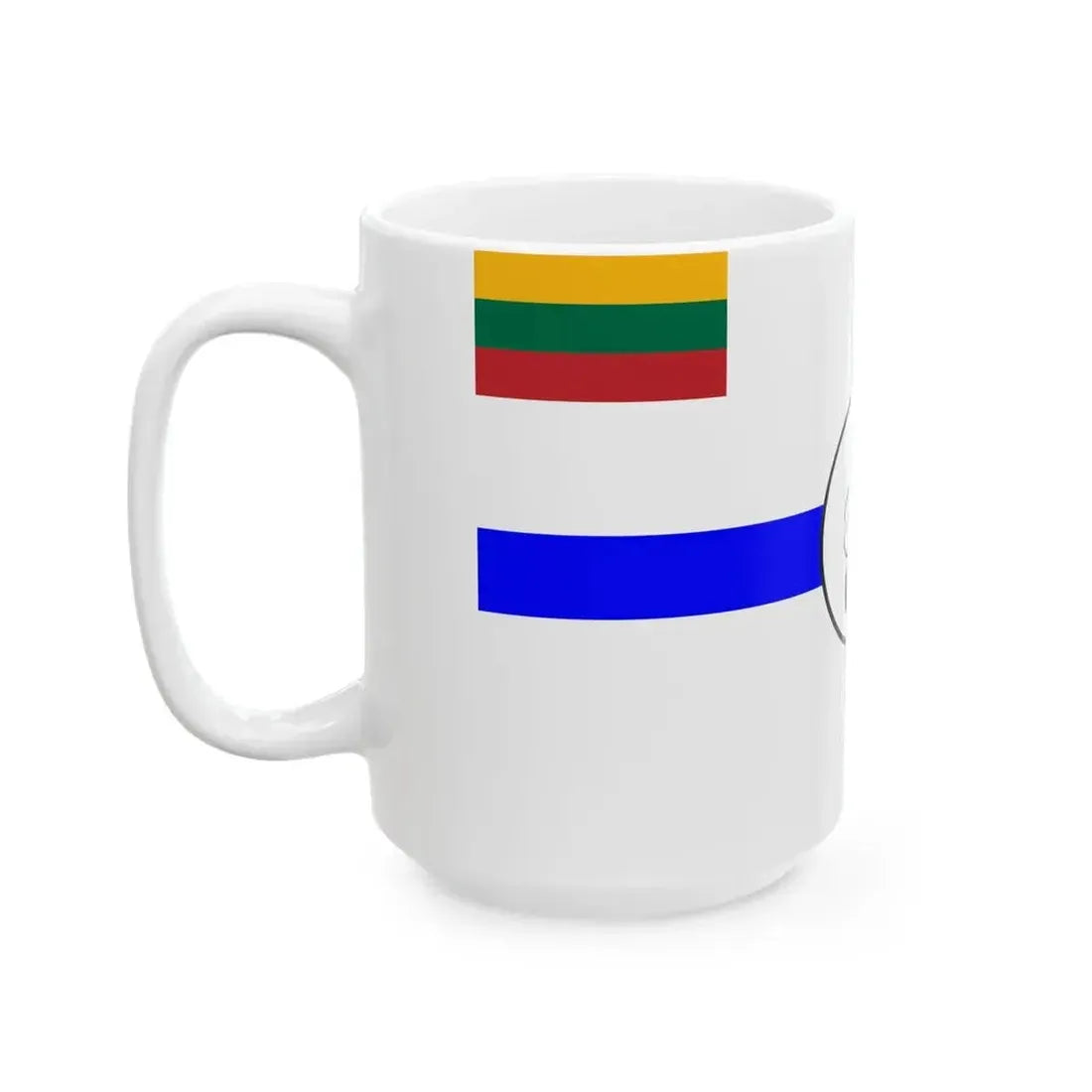Ensign of Lithuanian Sea Scout (Lithuania) White Coffee Mug - Go Mug Yourself