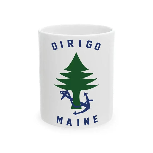 Ensign of Maine (United States) White Coffee Mug 11oz - Go Mug Yourself