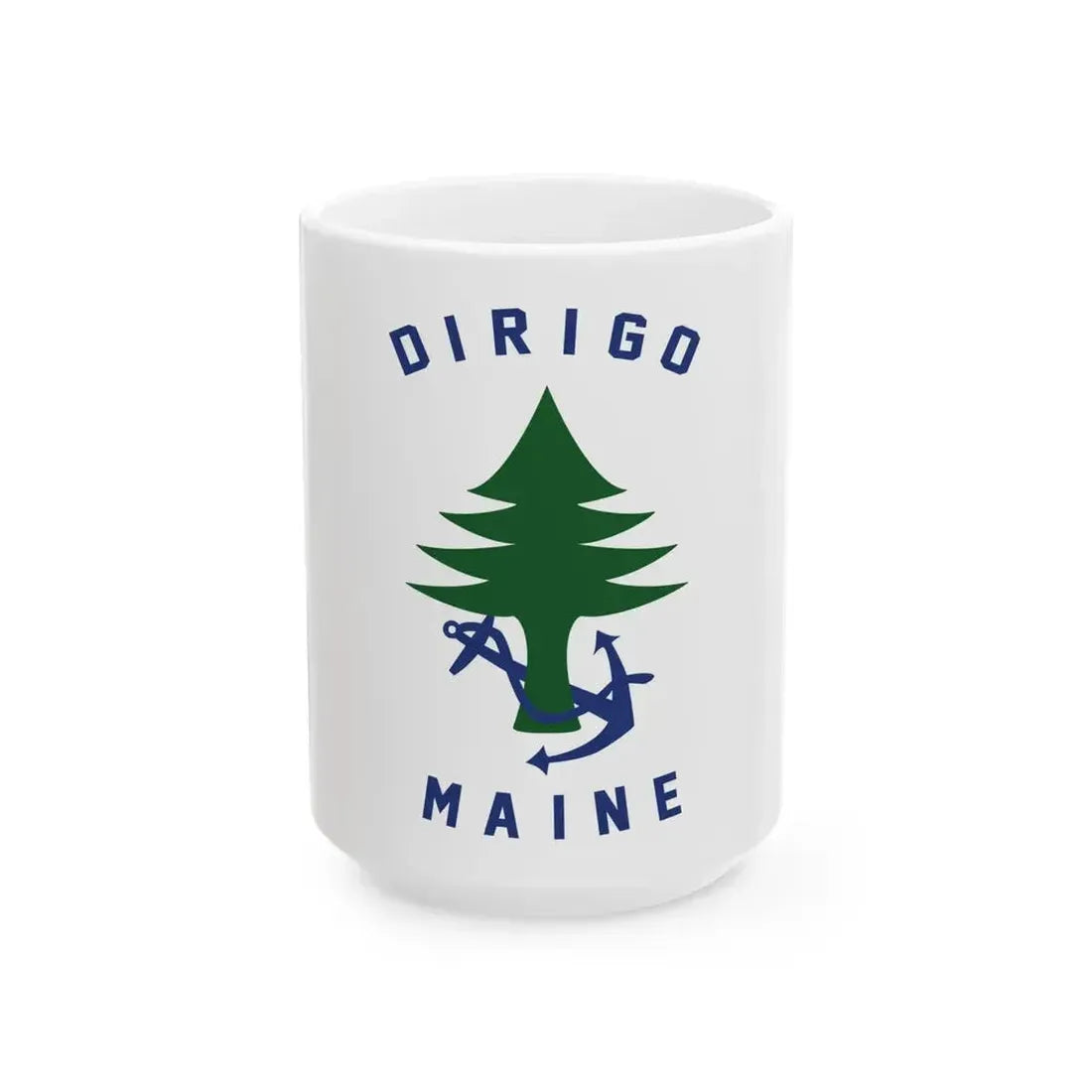 Ensign of Maine (United States) White Coffee Mug 15oz - Go Mug Yourself