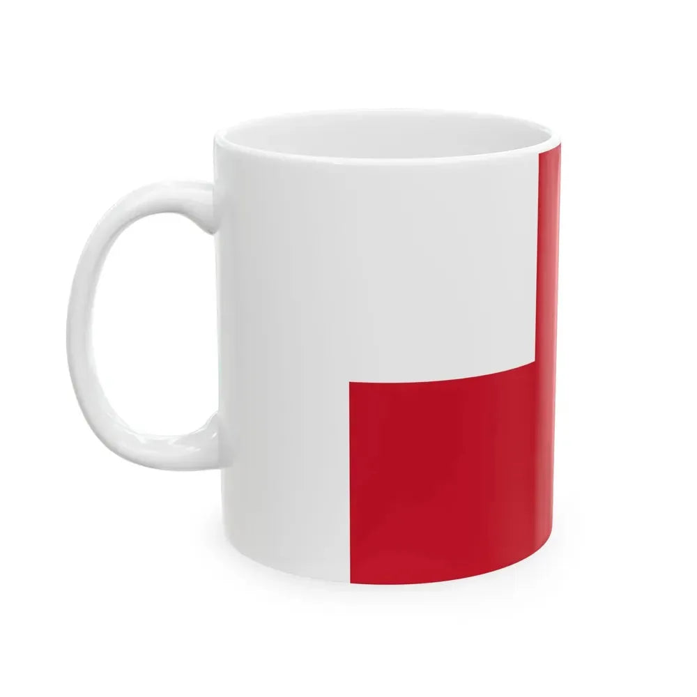 Ensign of New England blank (United States) White Coffee Mug - Go Mug Yourself
