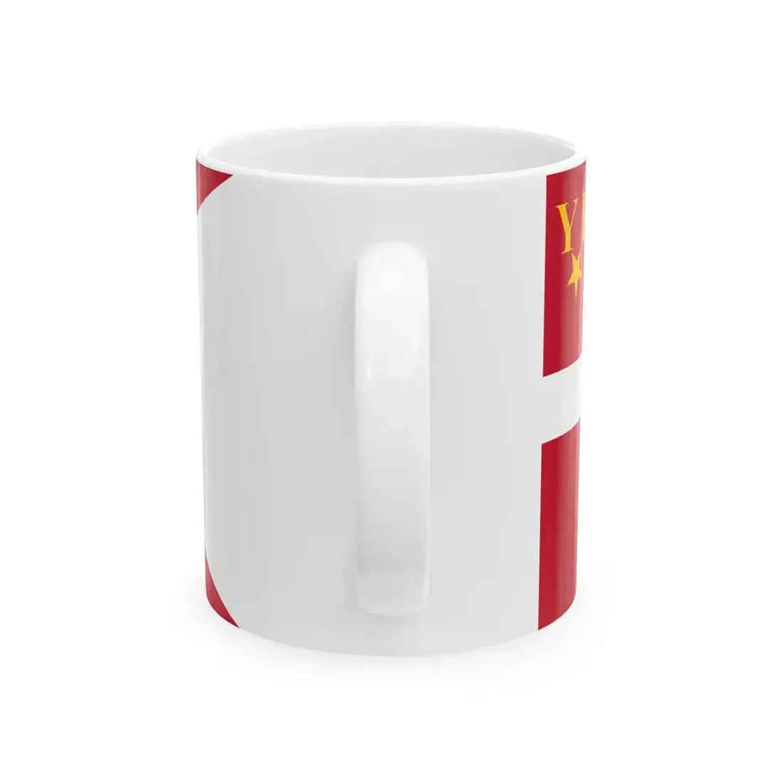Ensign of Randers Sejlklub (Denmark) White Coffee Mug - Go Mug Yourself
