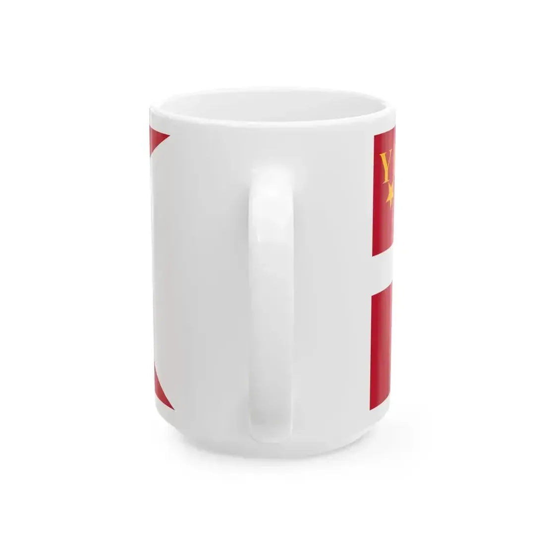 Ensign of Randers Sejlklub (Denmark) White Coffee Mug - Go Mug Yourself