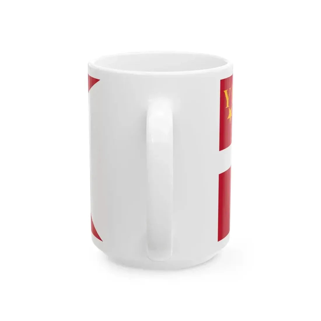 Ensign of Randers Sejlklub (Denmark) White Coffee Mug - Go Mug Yourself