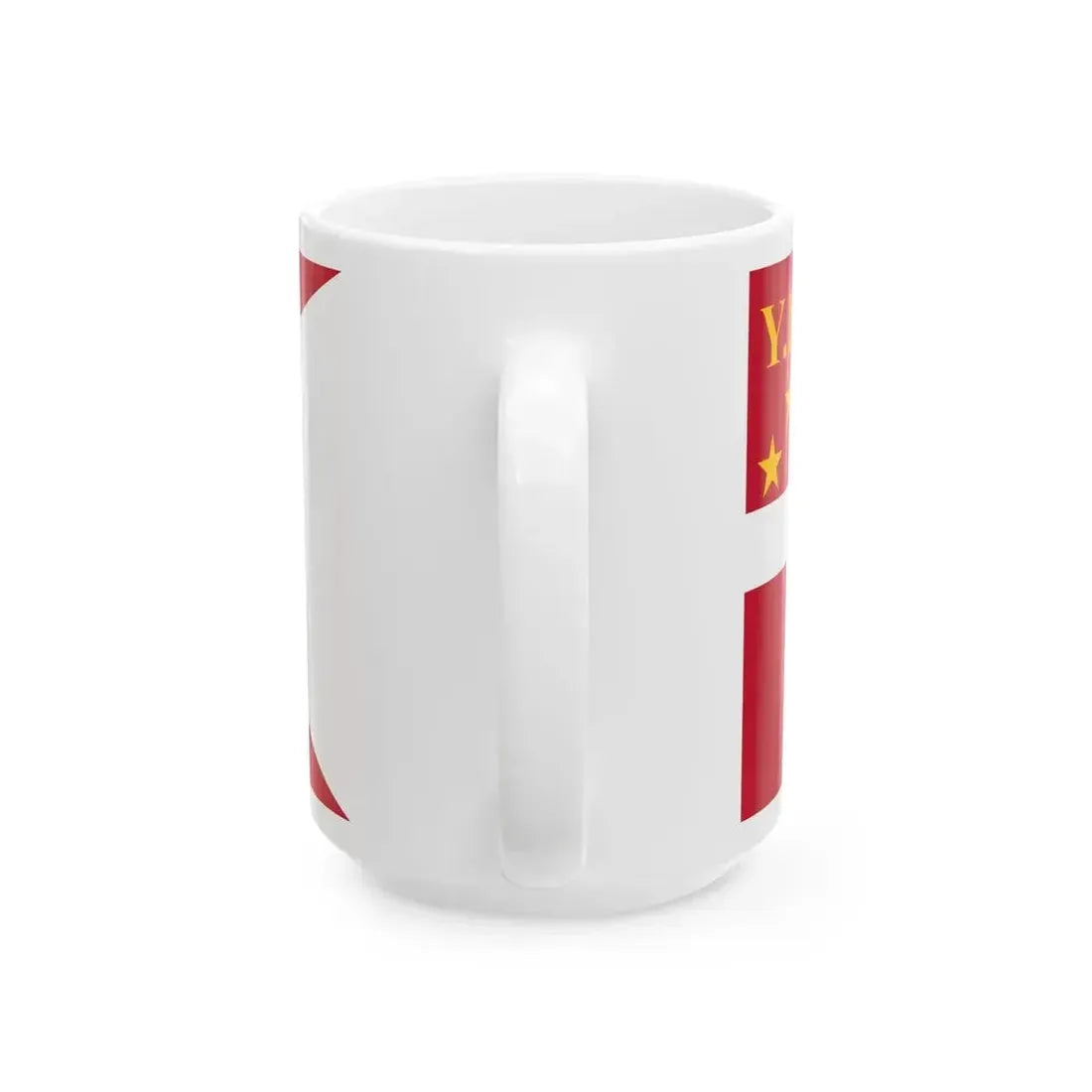 Ensign of Royal Danish Yacht Club (Denmark) White Coffee Mug - Go Mug Yourself