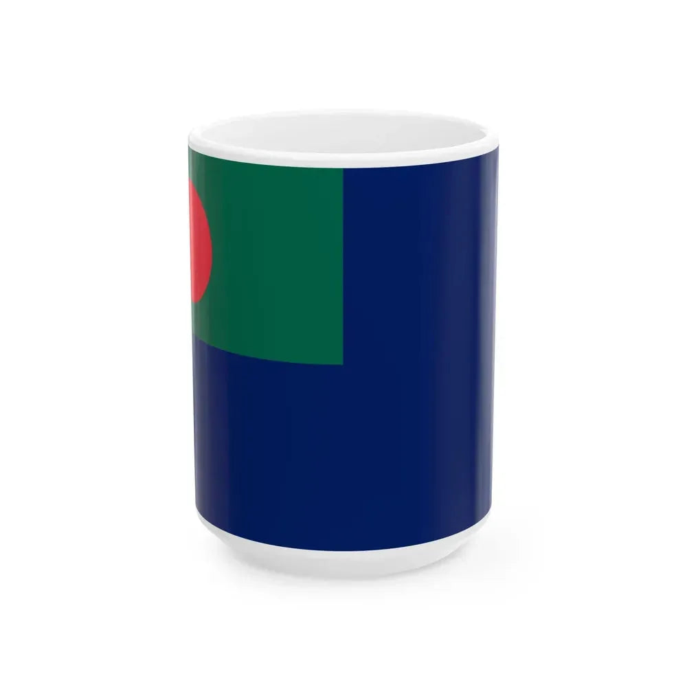 Ensign of the Bangladesh Coast Guard (Bangladesh) White Coffee Mug 15oz - Go Mug Yourself