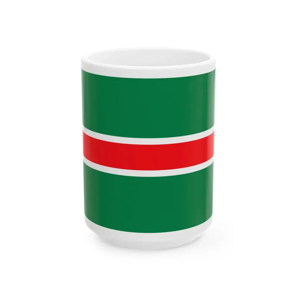 Ensign of the Botswana Defence Force Air Wing (Botswana) White Coffee Mug 15oz - Go Mug Yourself