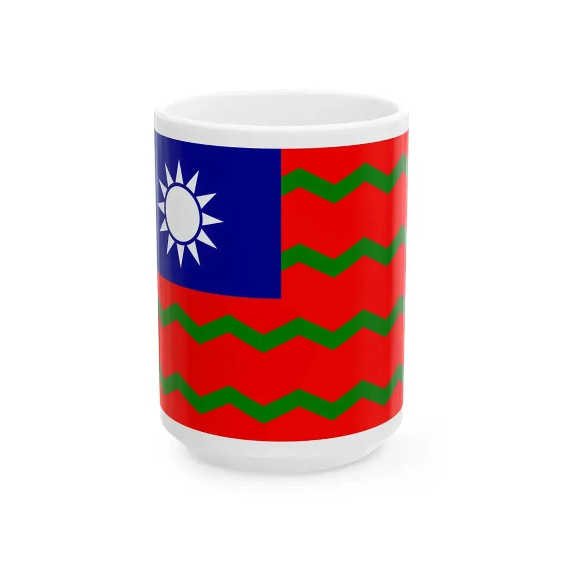 Ensign of the Chinese Maritime Customs Service (China) White Coffee Mug 15oz - Go Mug Yourself