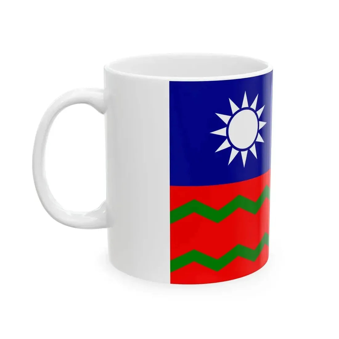 Ensign of the Chinese Maritime Customs Service (China) White Coffee Mug - Go Mug Yourself