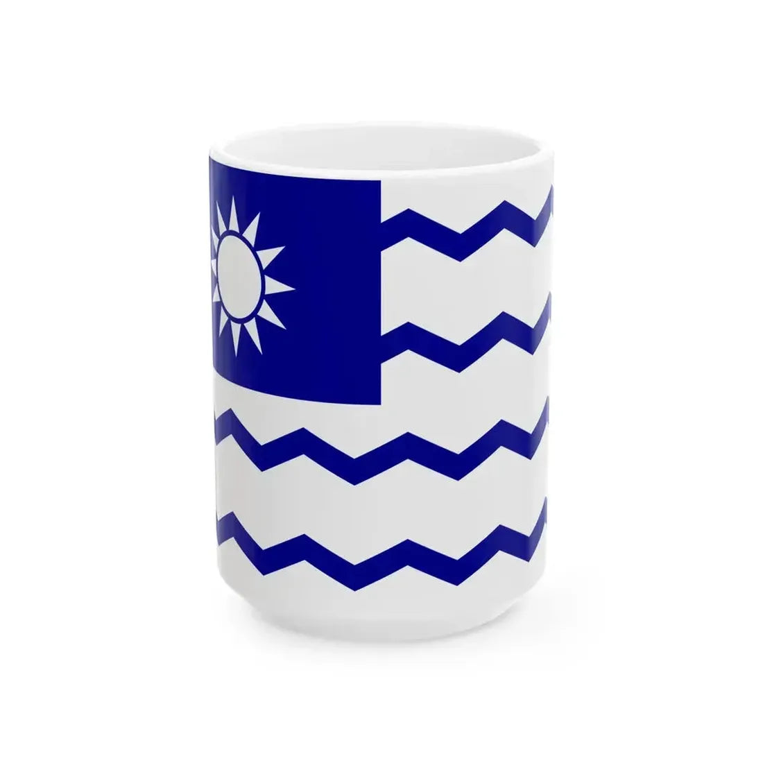 Ensign of the Chinese Salt Administration (China) White Coffee Mug 15oz - Go Mug Yourself