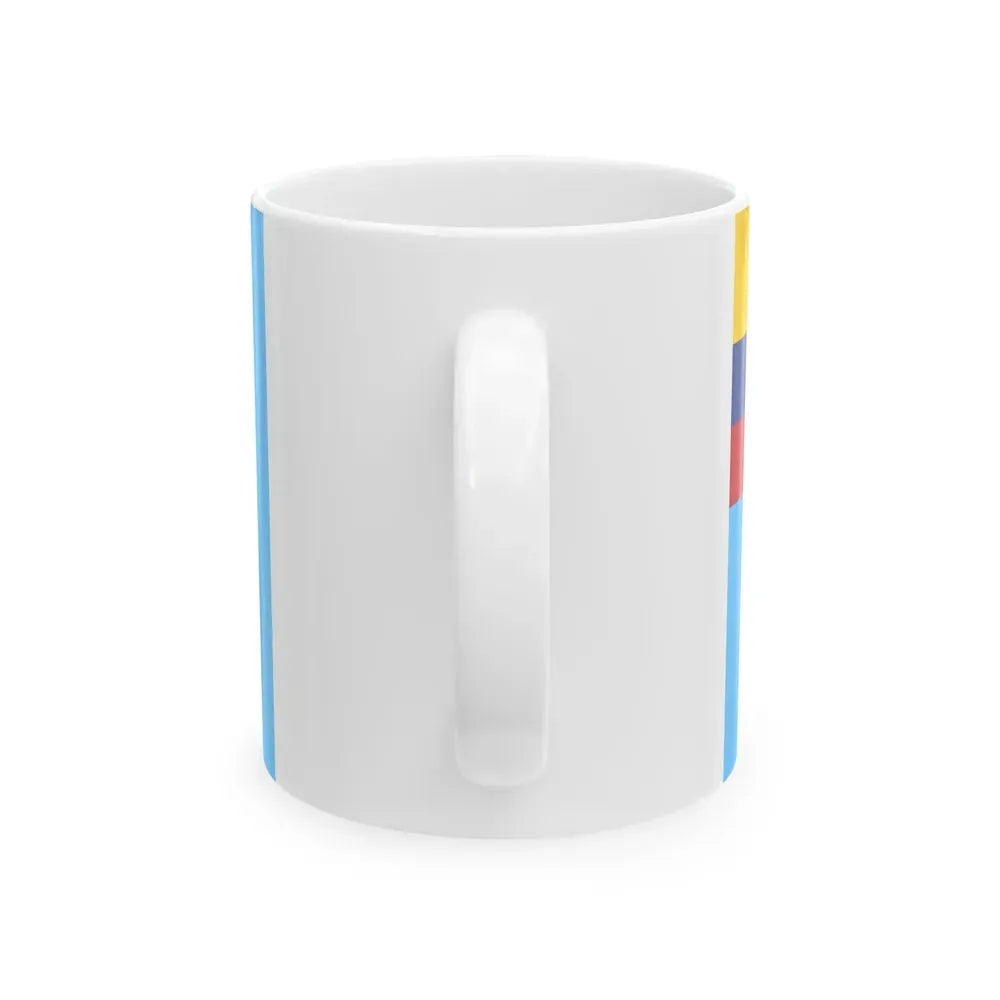 Ensign of the Colombian Air Force (Colombia) White Coffee Mug - Go Mug Yourself