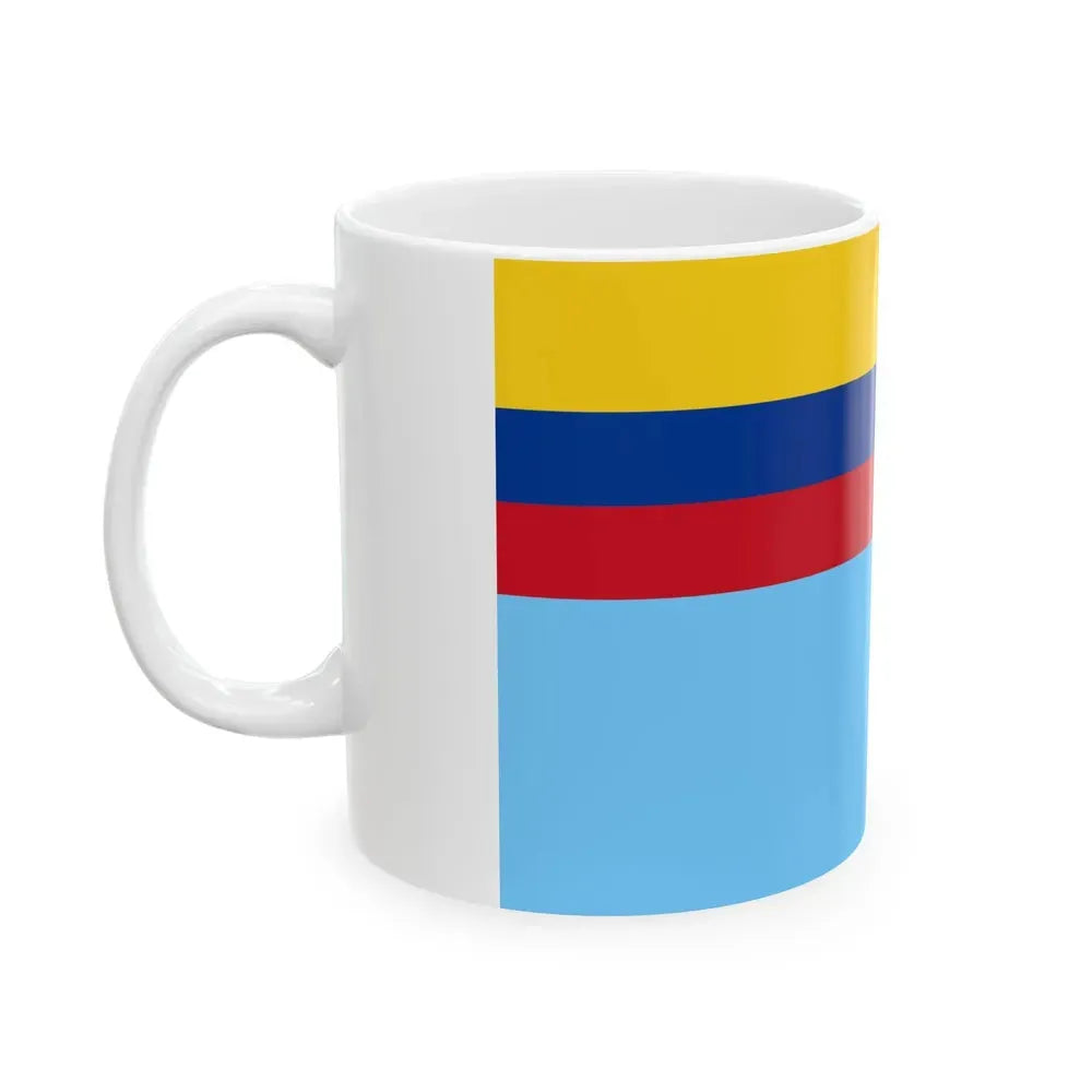 Ensign of the Colombian Air Force (Colombia) White Coffee Mug - Go Mug Yourself