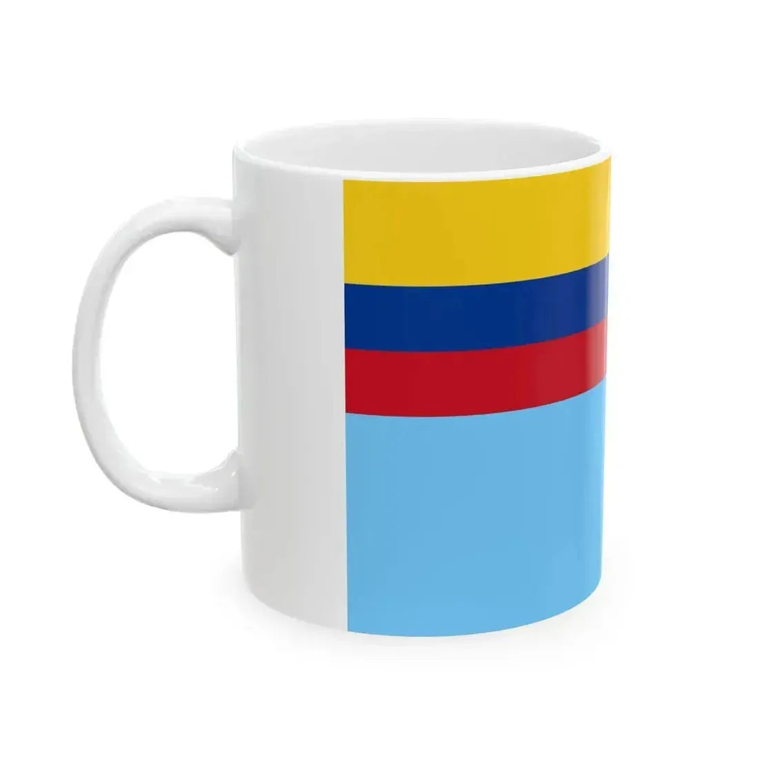 Ensign of the Colombian Air Force (Colombia) White Coffee Mug - Go Mug Yourself