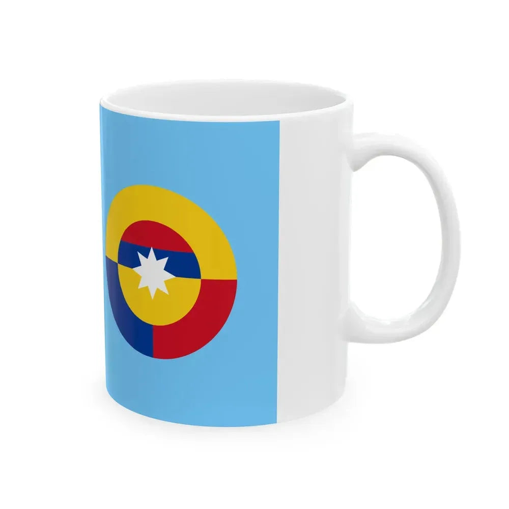 Ensign of the Colombian Air Force (Colombia) White Coffee Mug - Go Mug Yourself