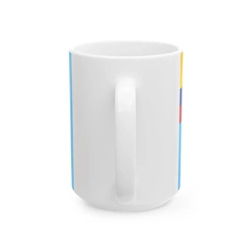 Ensign of the Colombian Air Force (Colombia) White Coffee Mug - Go Mug Yourself