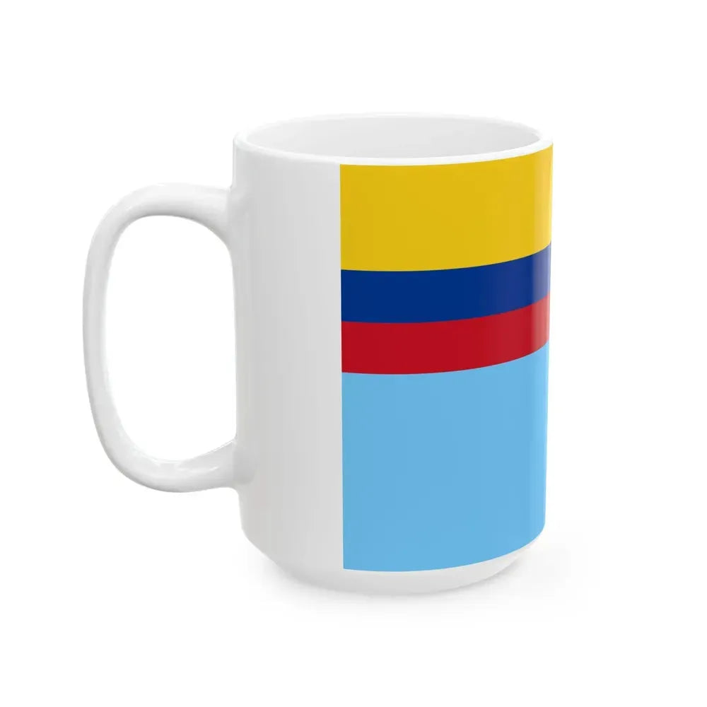 Ensign of the Colombian Air Force (Colombia) White Coffee Mug - Go Mug Yourself