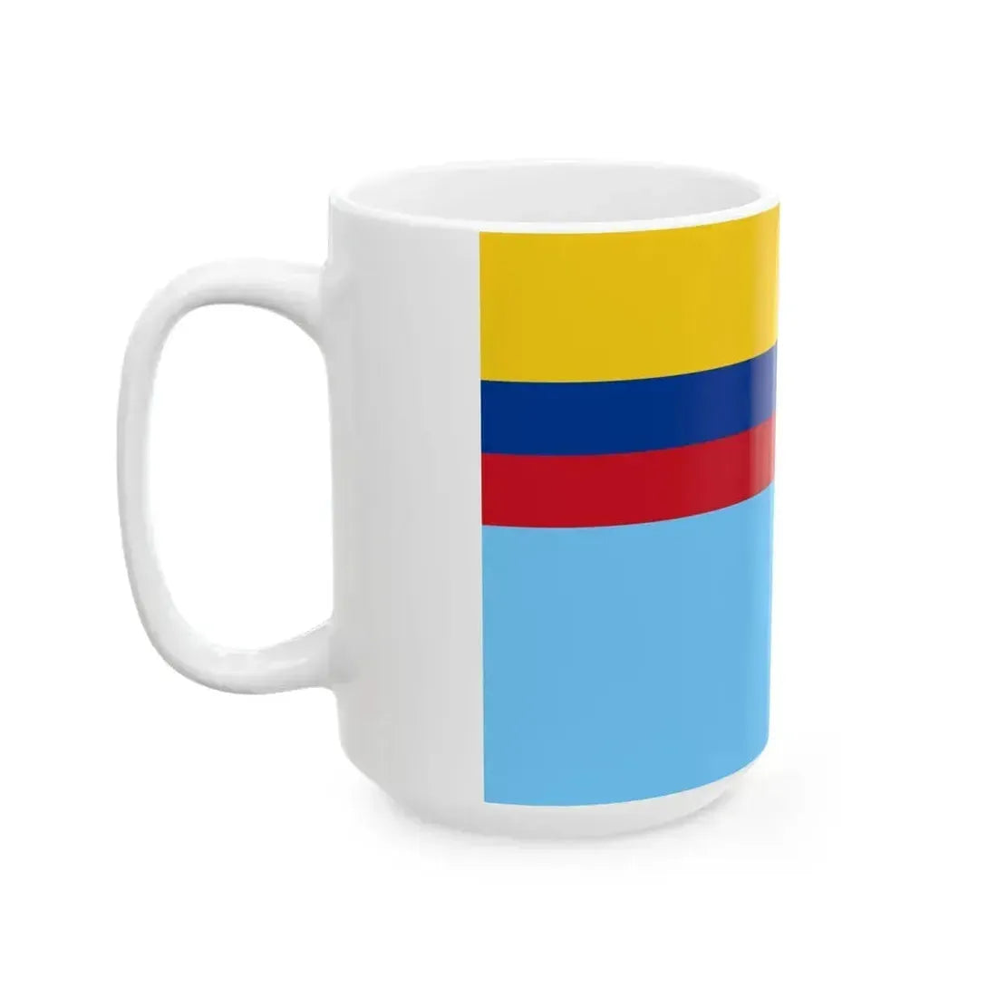 Ensign of the Colombian Air Force (Colombia) White Coffee Mug - Go Mug Yourself
