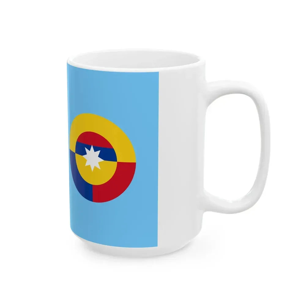 Ensign of the Colombian Air Force (Colombia) White Coffee Mug - Go Mug Yourself