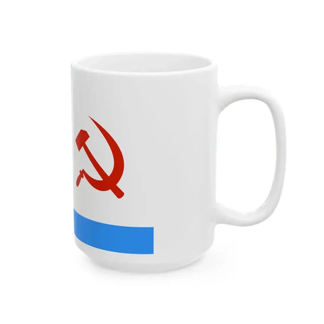 Ensign of the Cruiser Aurora 1968 (Russia) White Coffee Mug - Go Mug Yourself