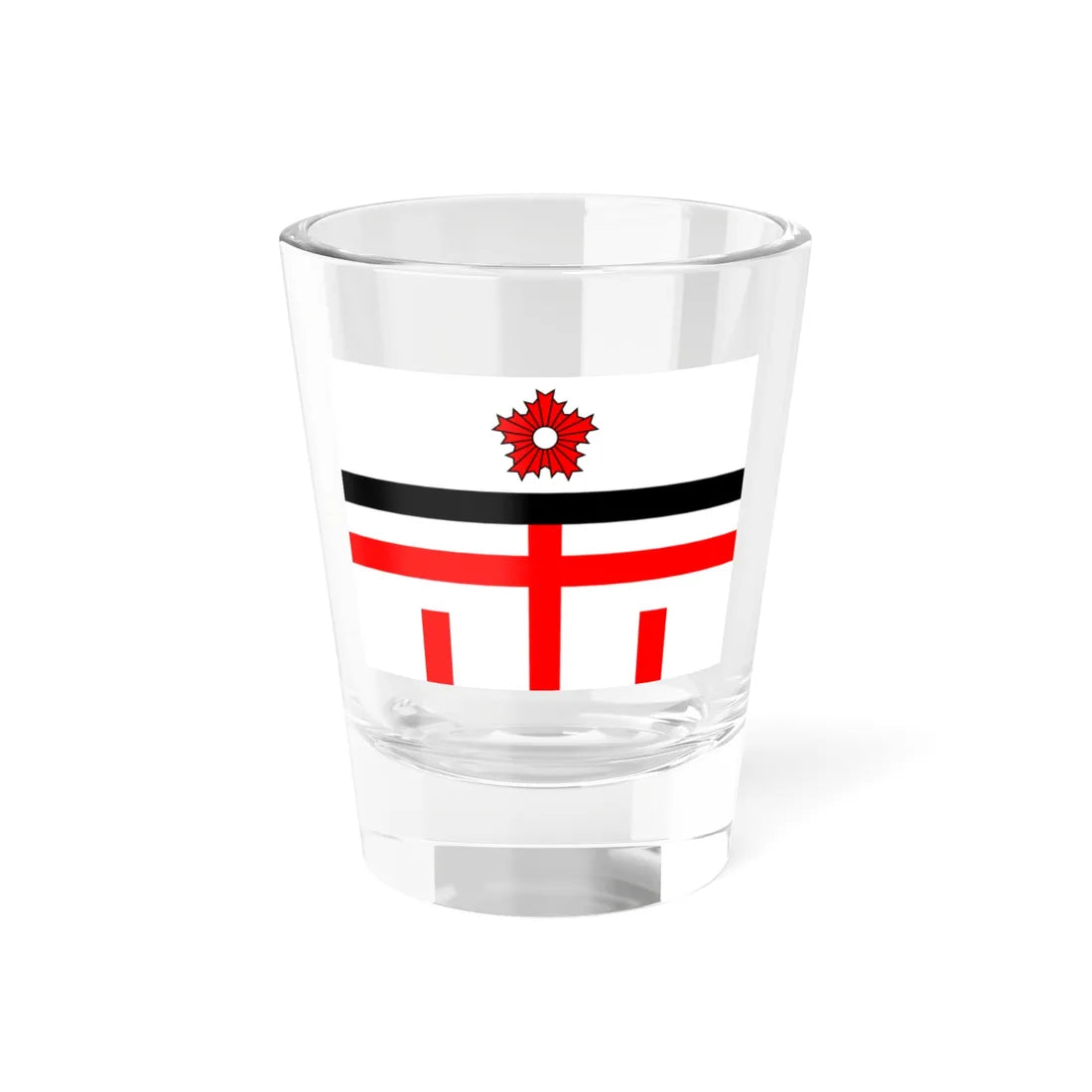 Ensign of the Japanese Water Police (Japan) Shot Glass 1.5oz 1.5oz - Go Mug Yourself