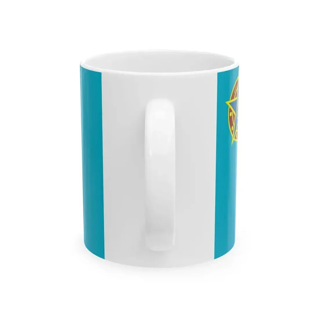 Ensign of the Kazakhstan Internal Troops (Kazakhstan) White Coffee Mug - Go Mug Yourself