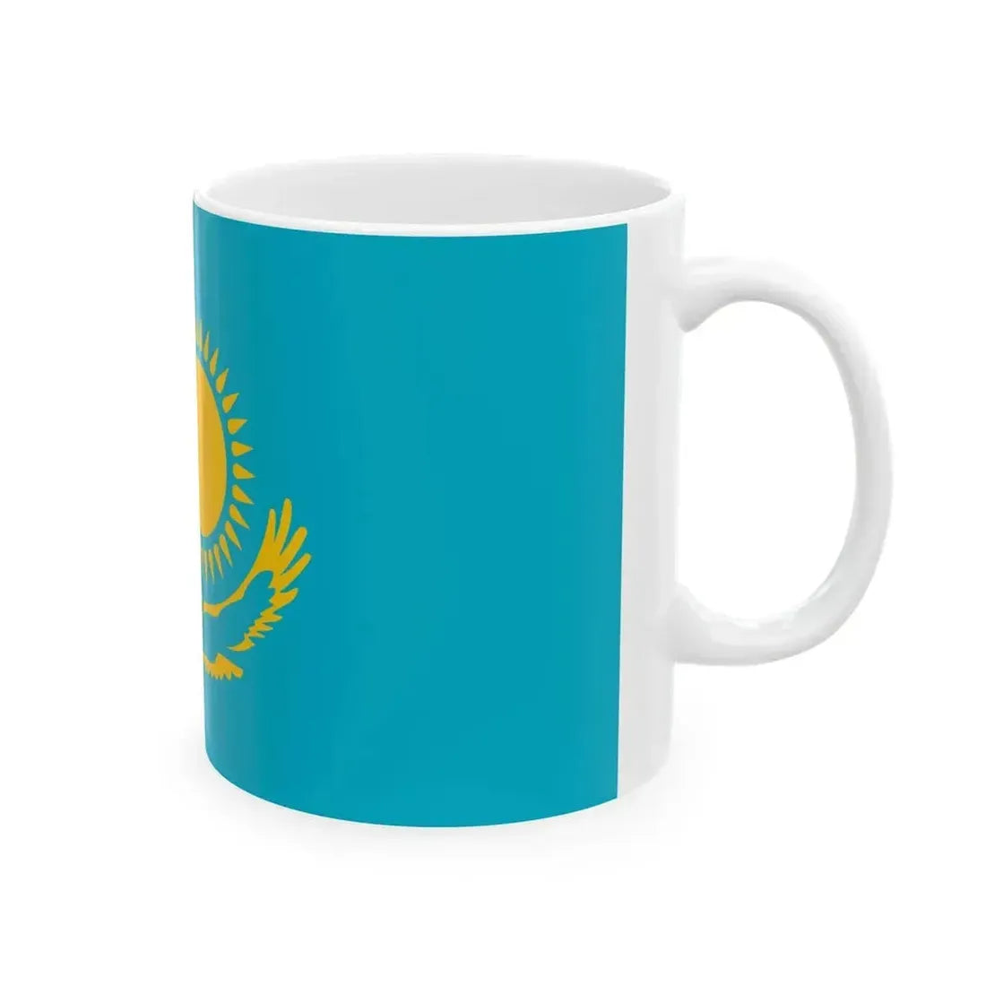 Ensign of the Kazakhstan Internal Troops (Kazakhstan) White Coffee Mug - Go Mug Yourself