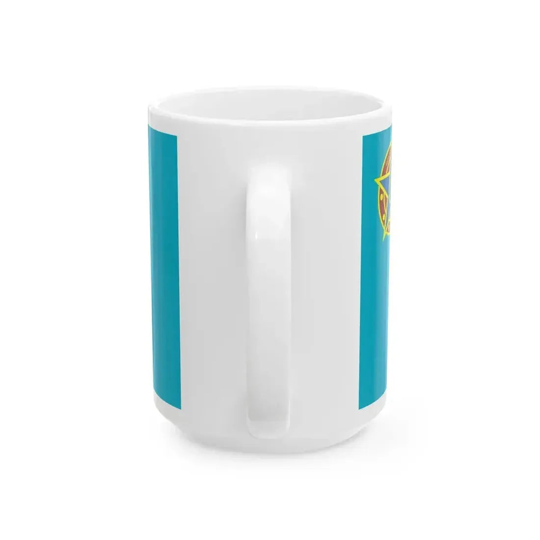 Ensign of the Kazakhstan Internal Troops (Kazakhstan) White Coffee Mug - Go Mug Yourself