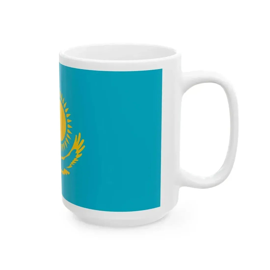Ensign of the Kazakhstan Internal Troops (Kazakhstan) White Coffee Mug - Go Mug Yourself