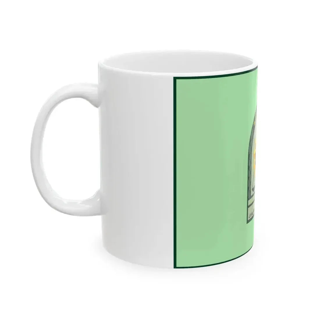 Ensign of the Law Enforcement Force of the Islamic Republic of Iran (Iran) White Coffee Mug - Go Mug Yourself