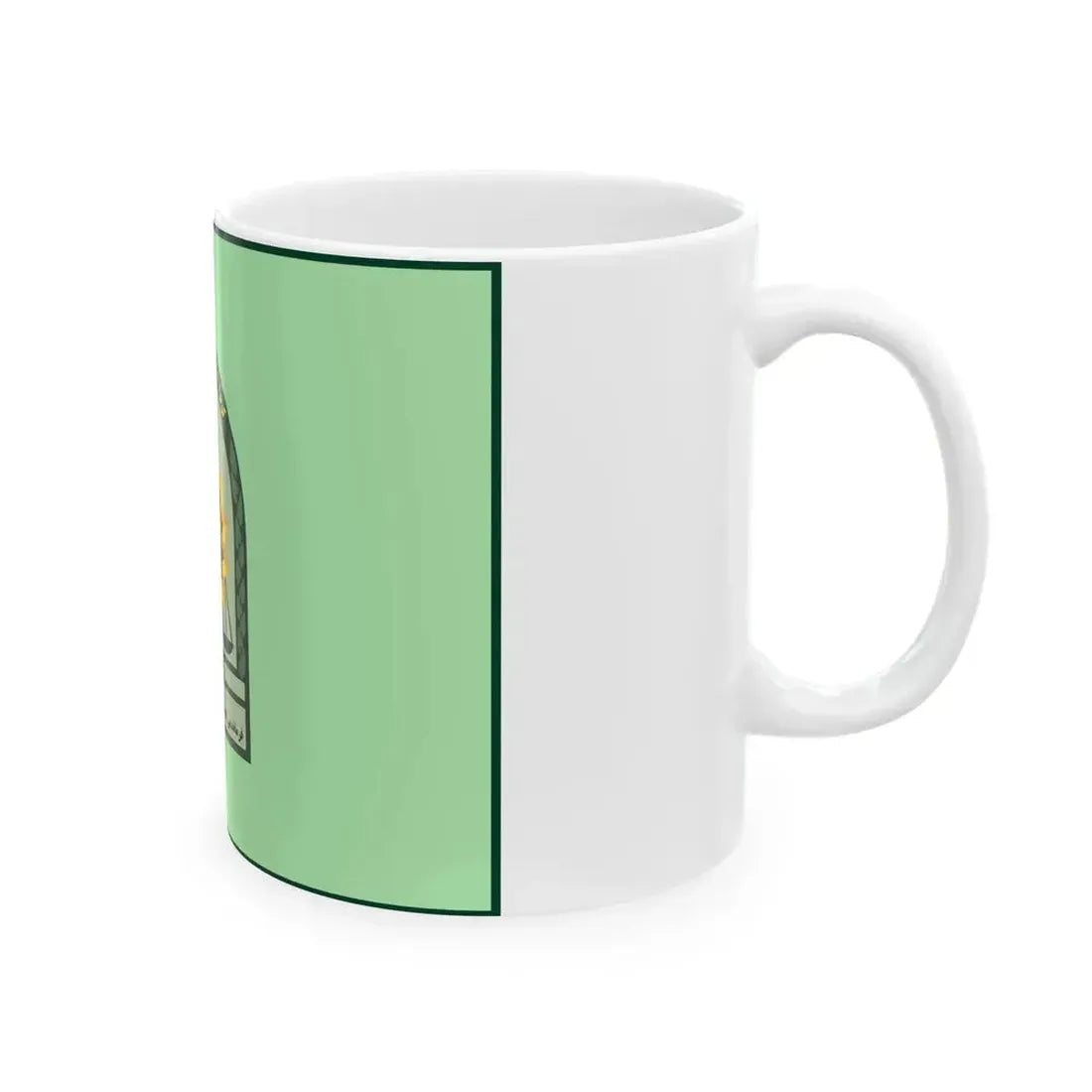 Ensign of the Law Enforcement Force of the Islamic Republic of Iran (Iran) White Coffee Mug - Go Mug Yourself