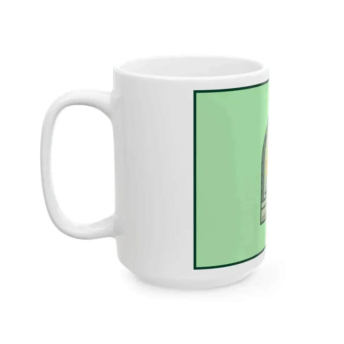 Ensign of the Law Enforcement Force of the Islamic Republic of Iran (Iran) White Coffee Mug - Go Mug Yourself