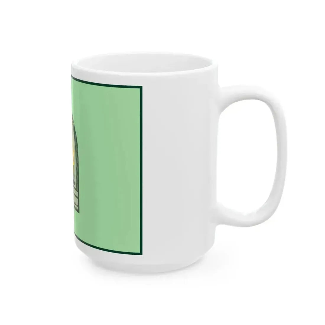Ensign of the Law Enforcement Force of the Islamic Republic of Iran (Iran) White Coffee Mug - Go Mug Yourself