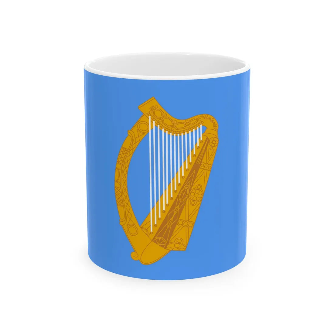 Ensign of the National Yacht Club Ireland pre-1945 (Ireland) White Coffee Mug 11oz - Go Mug Yourself