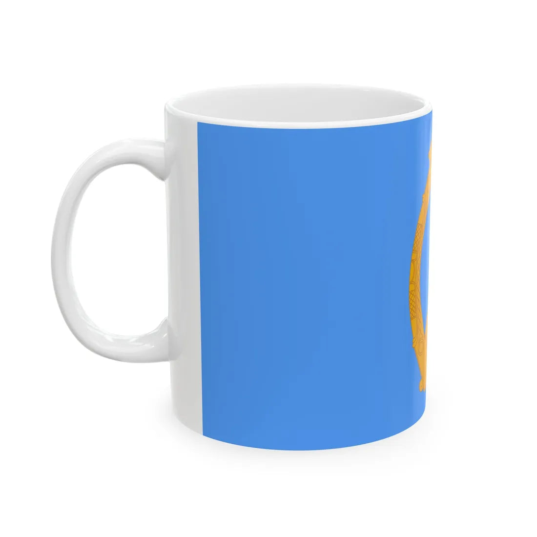 Ensign of the National Yacht Club Ireland pre-1945 (Ireland) White Coffee Mug - Go Mug Yourself