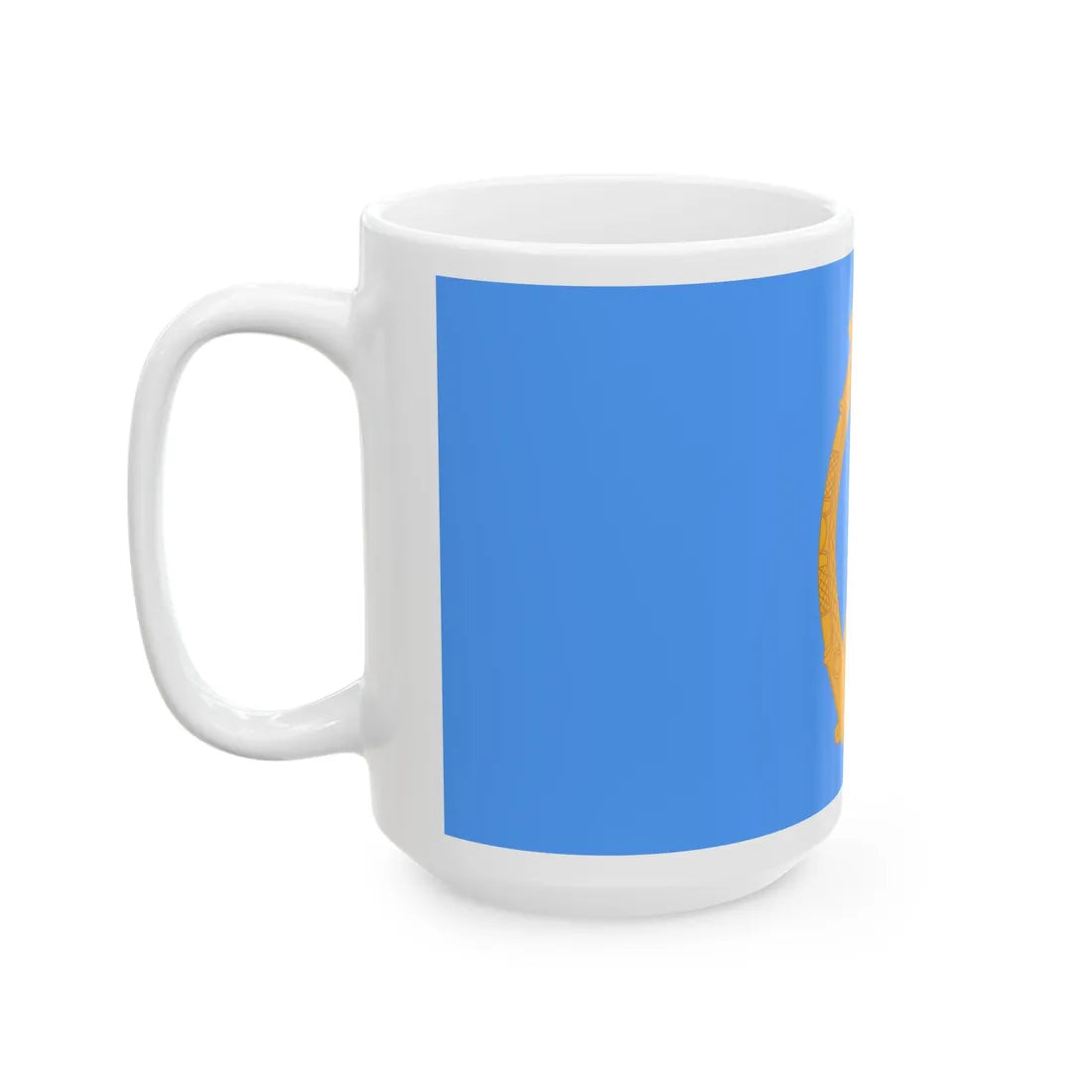 Ensign of the National Yacht Club Ireland pre-1945 (Ireland) White Coffee Mug - Go Mug Yourself