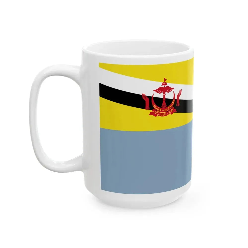 Ensign of the Royal Brunei Air Force (Brunei) White Coffee Mug - Go Mug Yourself