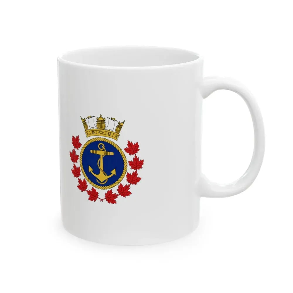 Ensign of the Royal Canadian Sea Cadets 1953-1976 (Canada) White Coffee Mug - Go Mug Yourself