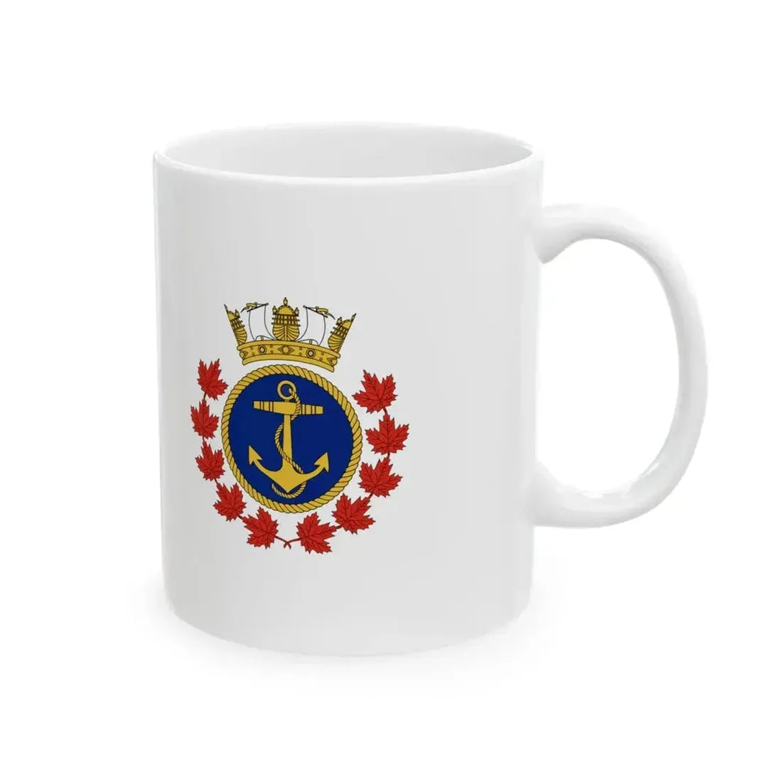 Ensign of the Royal Canadian Sea Cadets (Canada) White Coffee Mug - Go Mug Yourself