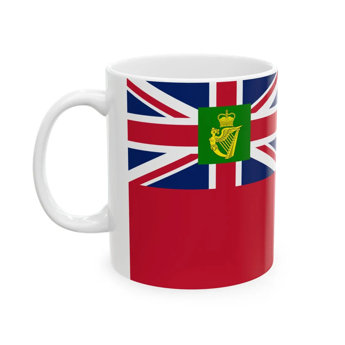 Ensign of the Royal Cork Yacht Club 1801-1948 (Ireland) White Coffee Mug - Go Mug Yourself