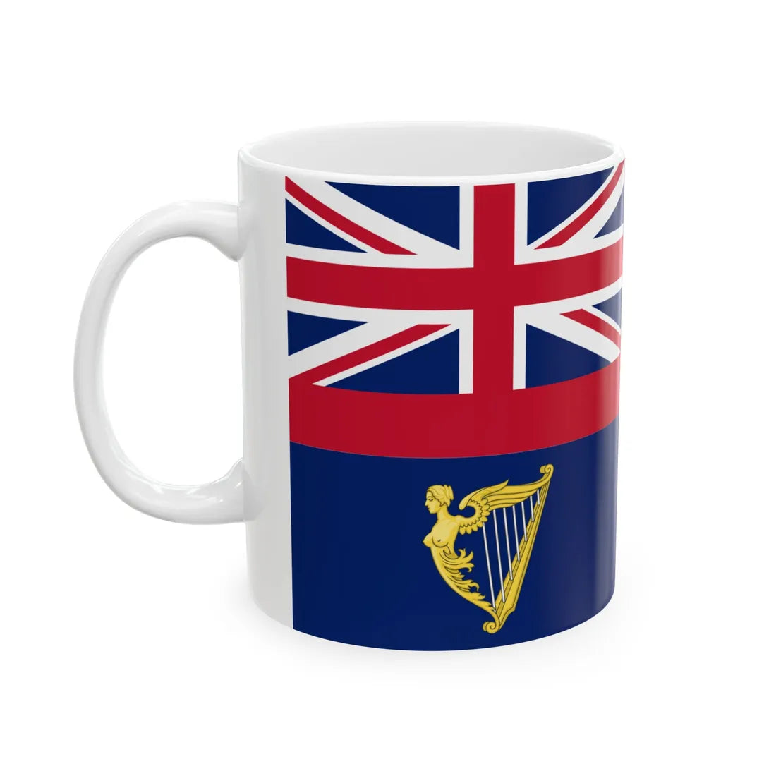 Ensign of the Royal Irish Yacht Club Historical (Ireland) White Coffee Mug - Go Mug Yourself