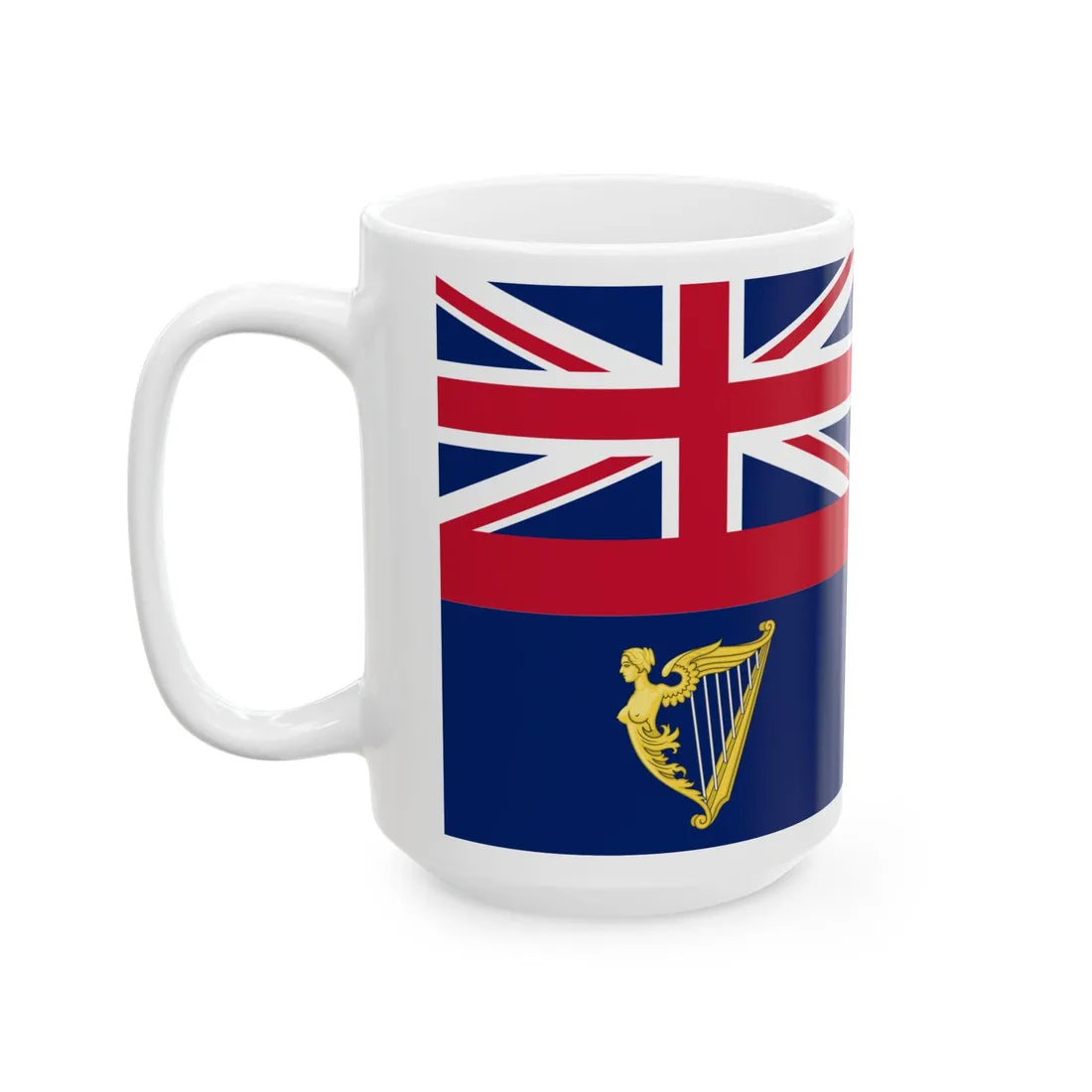 Ensign of the Royal Irish Yacht Club Historical (Ireland) White Coffee Mug - Go Mug Yourself