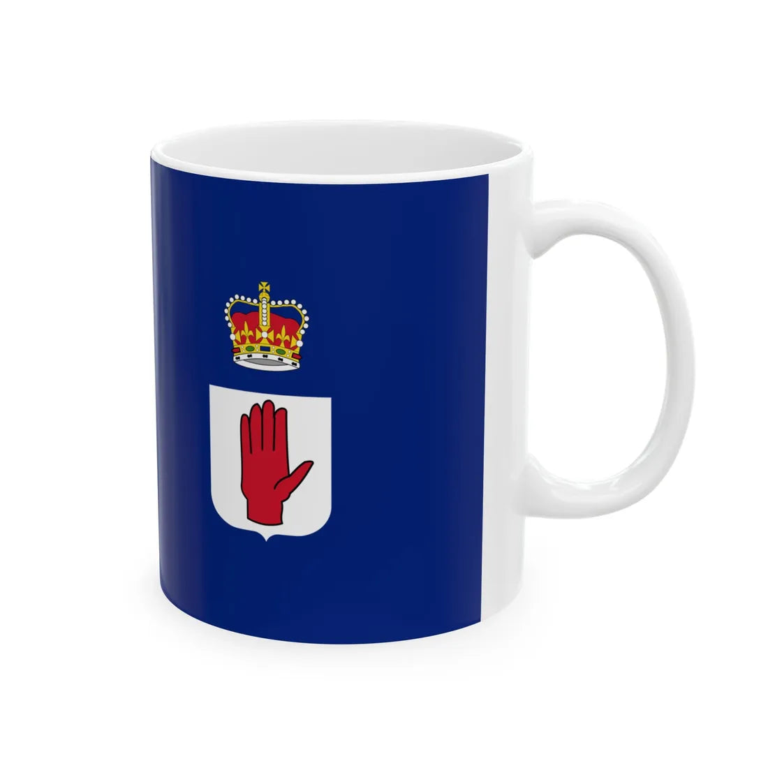 Ensign of the Royal Ulster Yacht Club (Ireland) White Coffee Mug - Go Mug Yourself