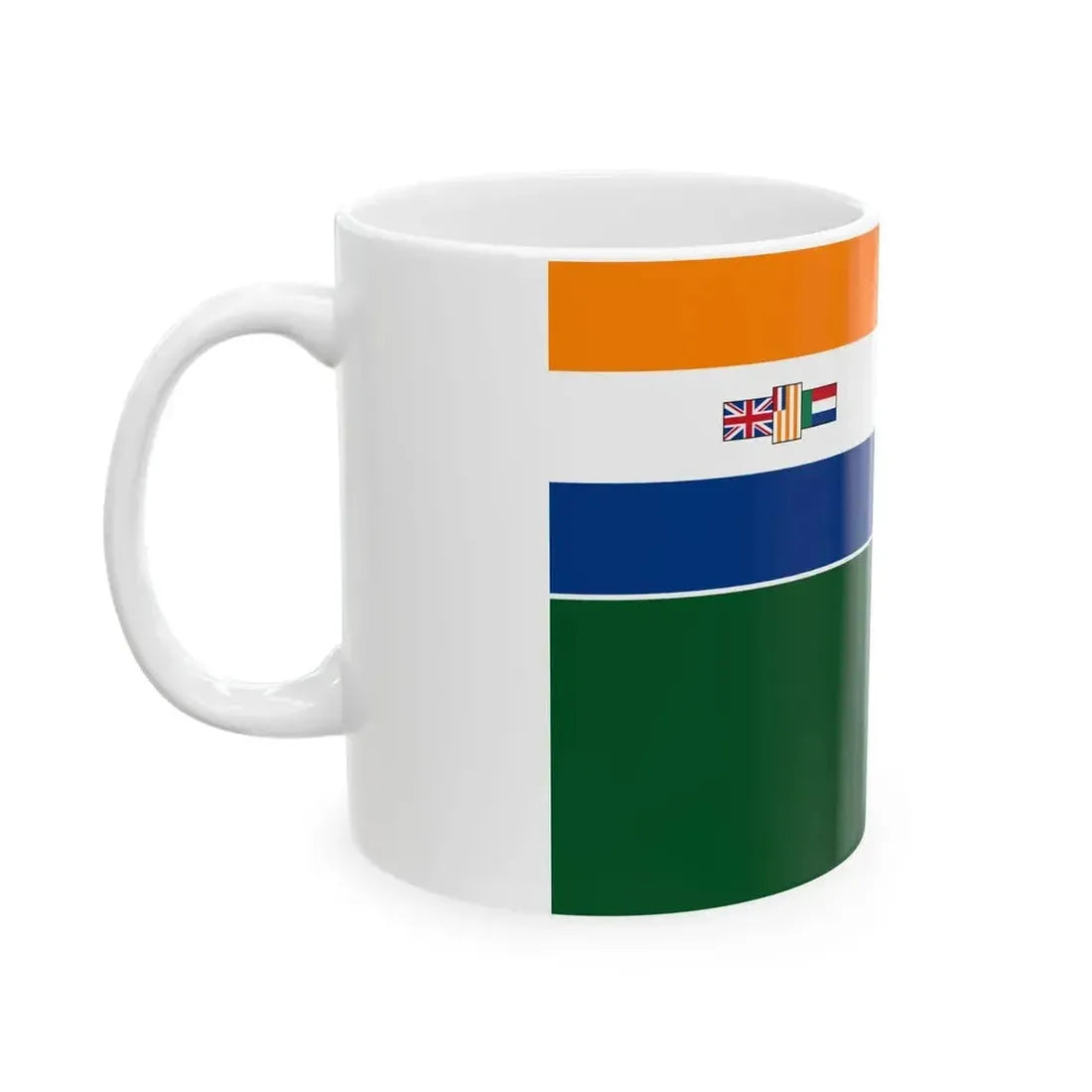 Ensign of the South African Defence Force 1981-1994 (South Africa) White Coffee Mug - Go Mug Yourself
