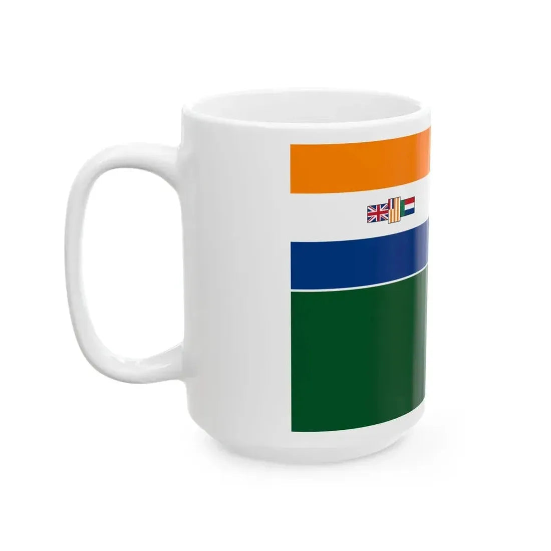 Ensign of the South African Defence Force 1981-1994 (South Africa) White Coffee Mug - Go Mug Yourself